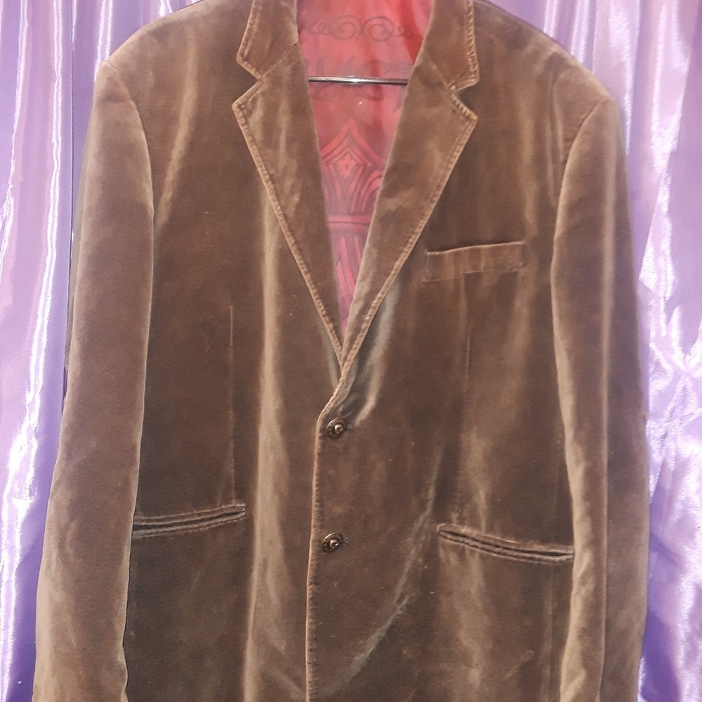 Affliction Red Label Premium Brown Suede Blazer